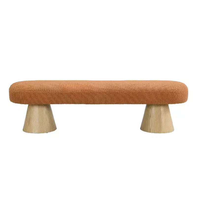 64-Inch Modern Boucle Upholstered Dining Bench