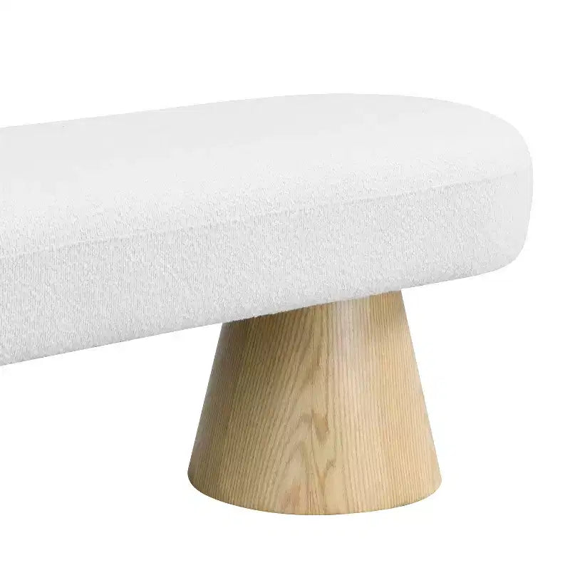 64-Inch Modern Boucle Upholstered Dining Bench