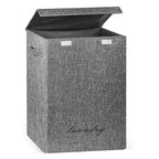 Garnen 70L Laundry Basket with Lid, Laundry Hamper Baskets with Handle, Dirty Clothes Hamper Organizer Bin with Handle For Kids Baby Dorm Room