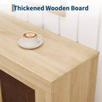 Credenza rustica con 4 ante in vetro per ingresso, cucina e soggiorno