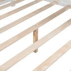 Letto a capanna in legno per bambini con 2 cassetti e ripiano portaoggetti, bianco