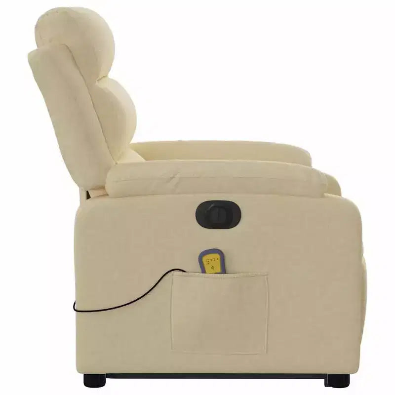 Stand-Up Massage Recliner Chair in Light Grey