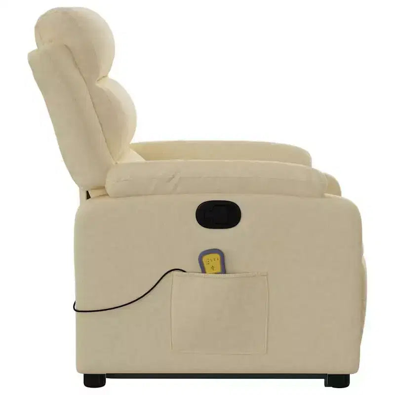 Stand-Up Massage Recliner Chair in Light Grey