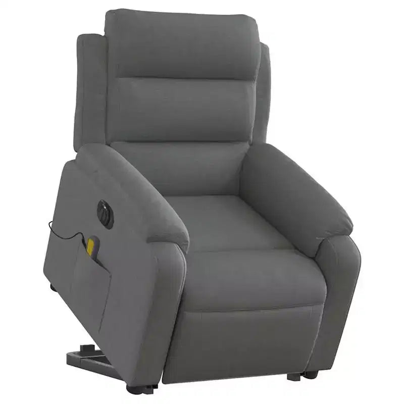 Stand-Up Massage Recliner Chair in Light Grey