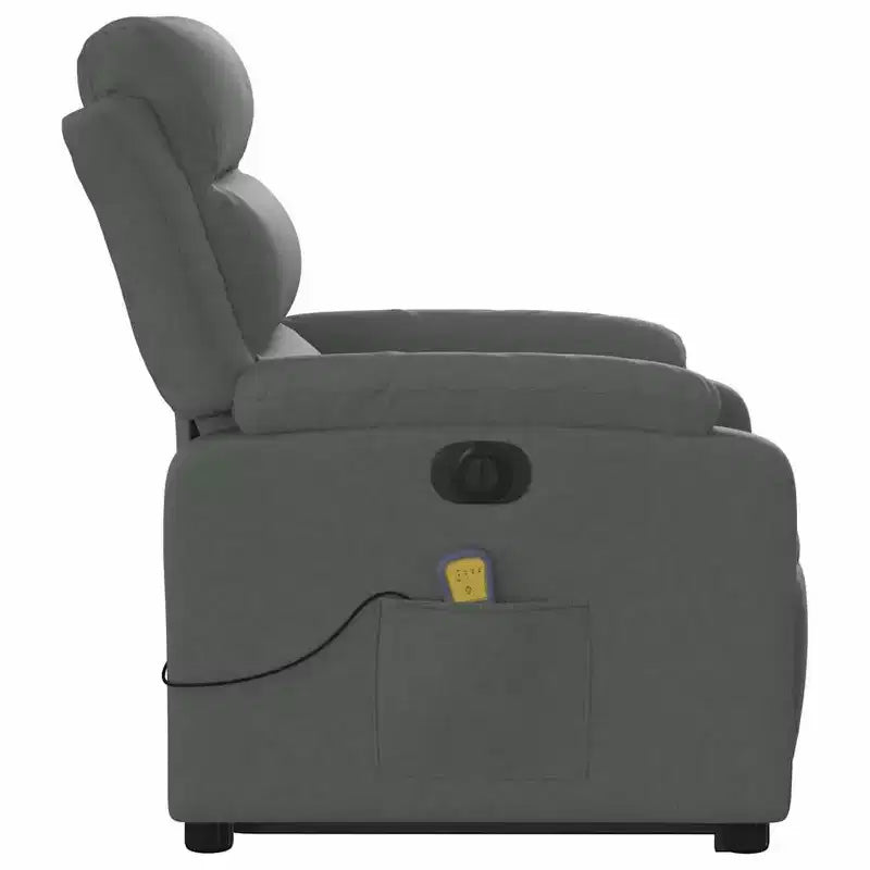 Stand-Up Massage Recliner Chair in Light Grey