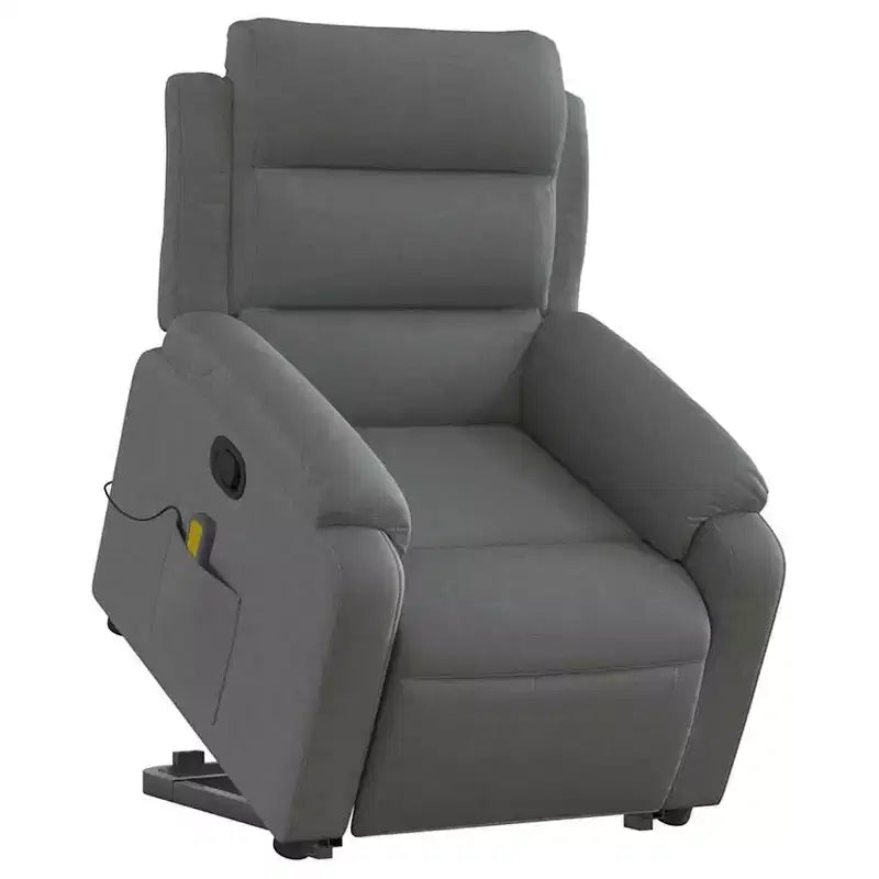 Stand-Up Massage Recliner Chair in Light Grey