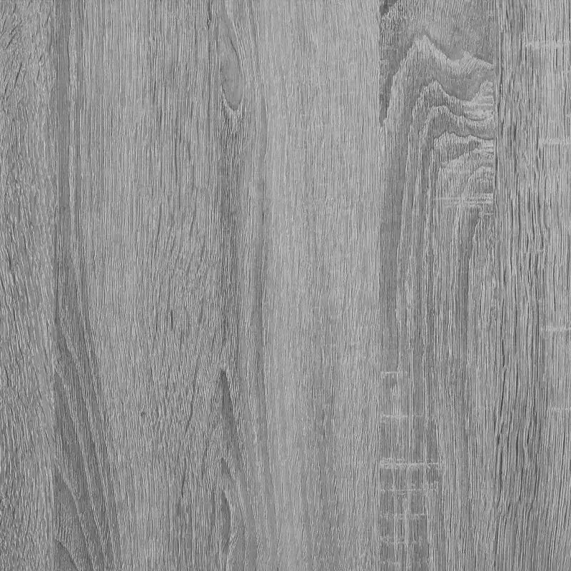 Concrete Grey Engineered Wood Desk, 40.2 x 17.7 x 58.3 Inches