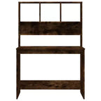 Scrivania in legno ingegnerizzato grigio cemento, 102,1 x 45 x 148,1 cm
