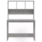 Scrivania in legno ingegnerizzato grigio cemento, 102,1 x 45 x 148,1 cm