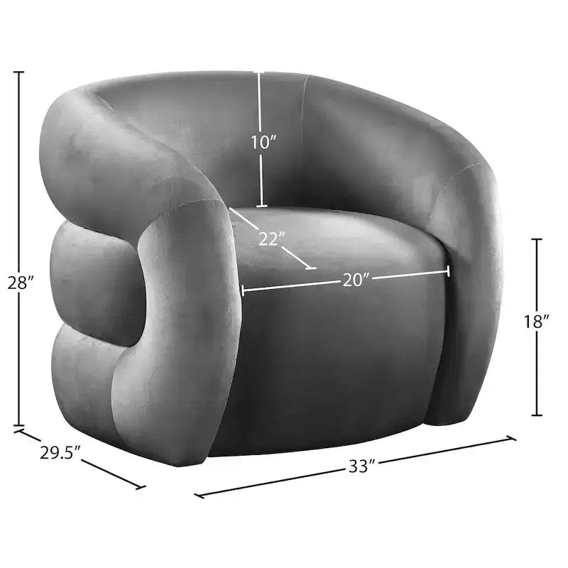 Roxbury Velvet Accent Chair