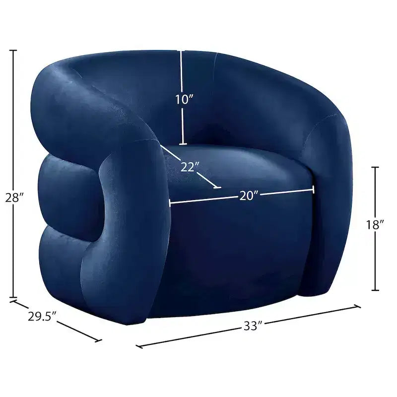 Roxbury Velvet Accent Chair