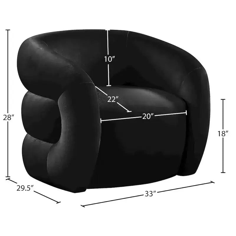 Roxbury Velvet Accent Chair