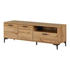 South Shore Musano TV Stand for TVs up to 60" with Doors and Drawer Nordik Oak: Urban Style, Cable Management, Storage Space
