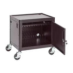 Carrello per Presentazioni Multimediali AV Mobile con Carrello di Ricarica a 12 Scomparti, Nero