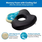 Cuscino ergonomico da ufficio con memory foam e gel
