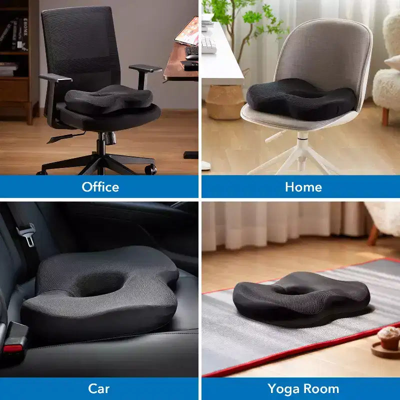 Ergonomic Office Seat Cushion with Memory Foam and Gel Filling