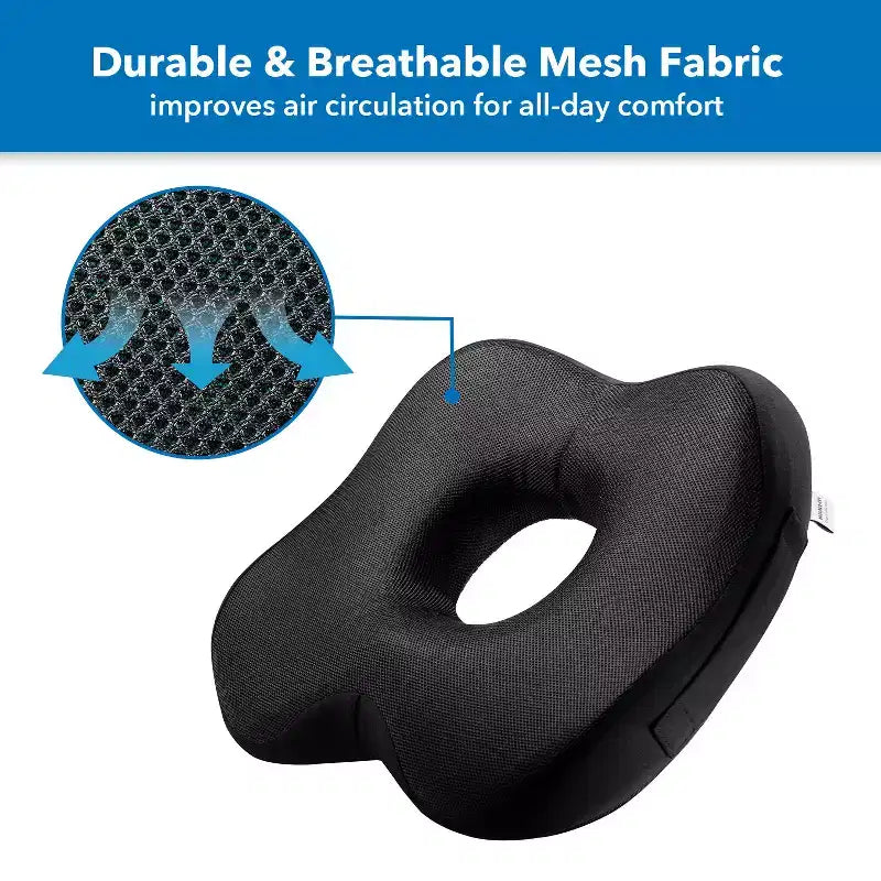 Ergonomic Office Seat Cushion with Memory Foam and Gel Filling