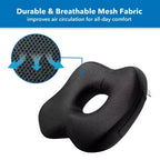 Cuscino ergonomico da ufficio con memory foam e gel